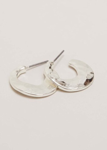 Phase Eight Irregular Hoops Jewellery Silver Australia | AT5487912